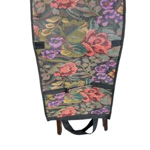 Vintage 80s Floral Tapestry Women's Travel Bag Mint Condition
